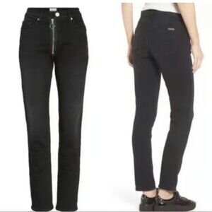 Hudson Jeans Riley Crop Relaxed Straight Jean With Exposed Zipper 27"